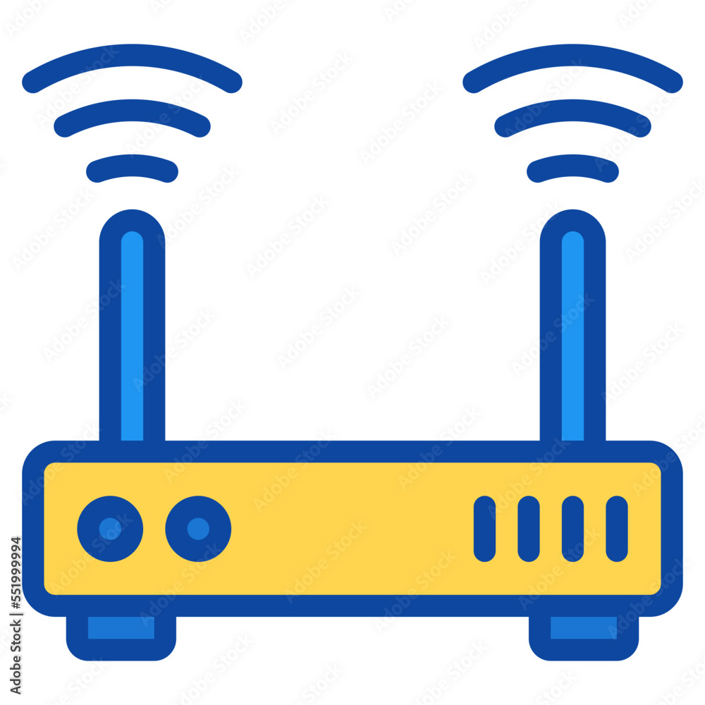 wifi rounter two tone icon wifi rounter two tone icon