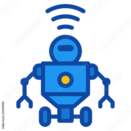 robot two tone icon