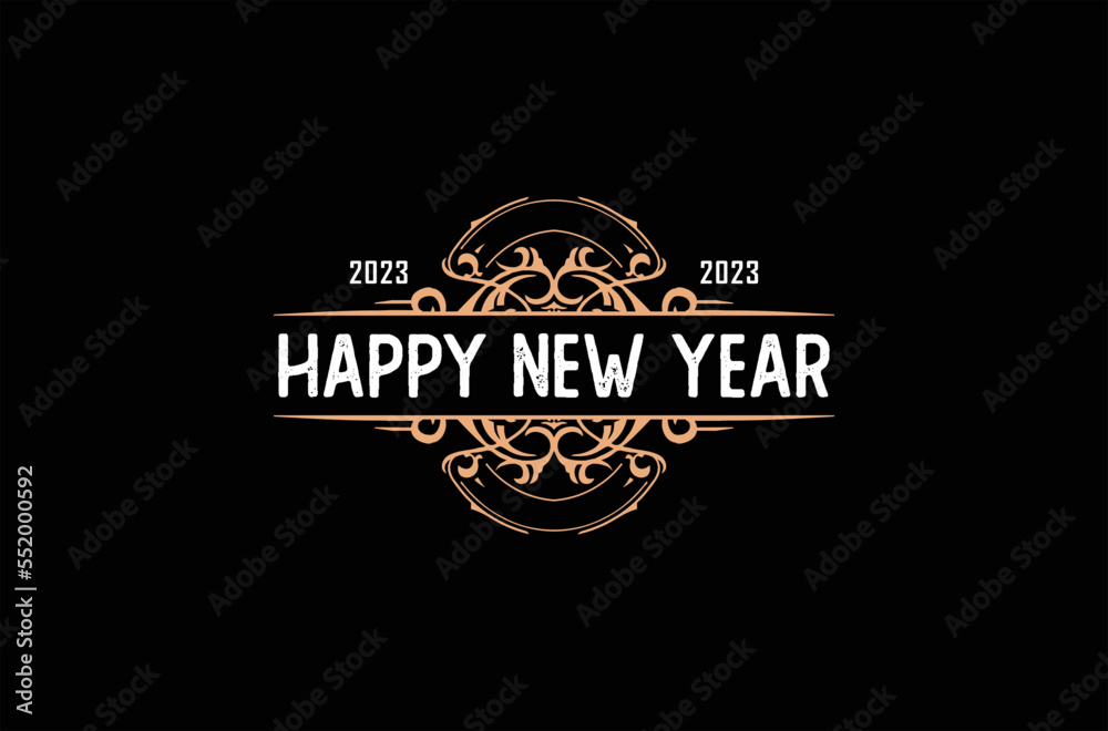 Fototapeta premium Happy New Year Vector Design