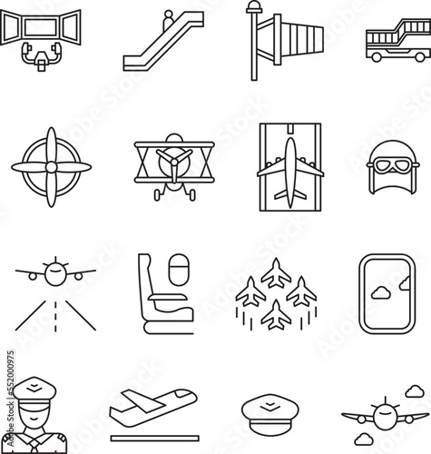 set of icons