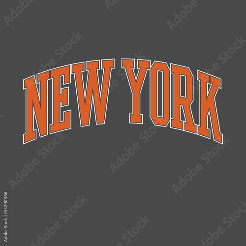 Athletic sport new york typography, t-shirt graphics, sweater vector illustration