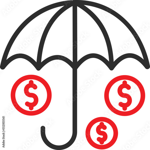 Dollar Protection Vector Icon
