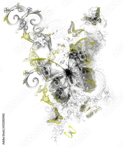 Abstract design print on plain base