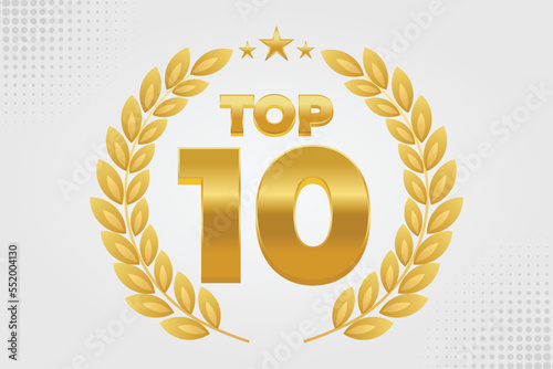 Top 10 best award with laurel, golden look