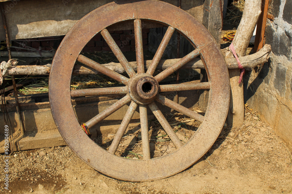 Bullock Cart wheel Indian