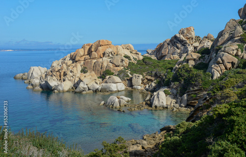 View at Cala Spinosa near Santa Teresa di Gallura on Sardinia, Italy