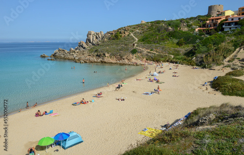 View at the beach of Santa Teresa di Gallura on Sardinia in Italy photo