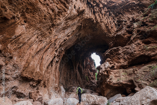 Imi N'Ifri natural bridge, Demnate, Atlas mountain range, morocco, africa