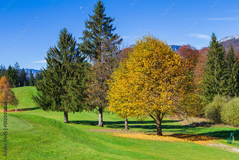 Autumn in the mountains. Beautiful autumn landscape Autumn in the mountains. Beautiful autumn landscape