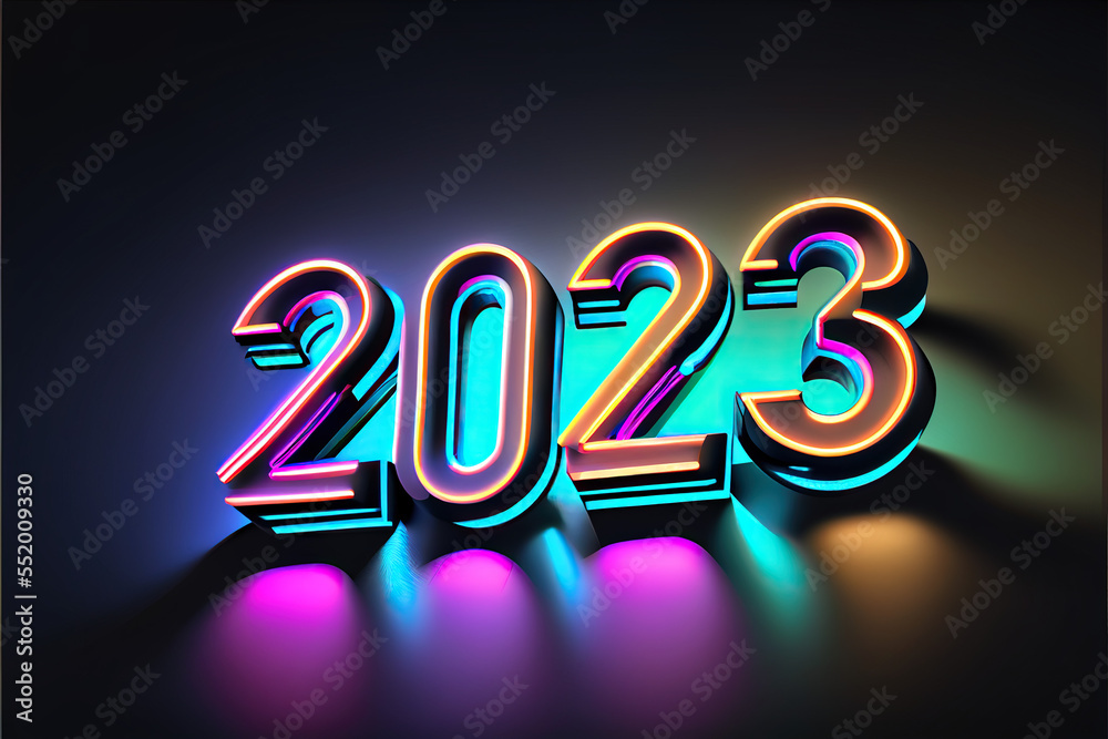 2023 new year neon sign 2023 new year neon sign