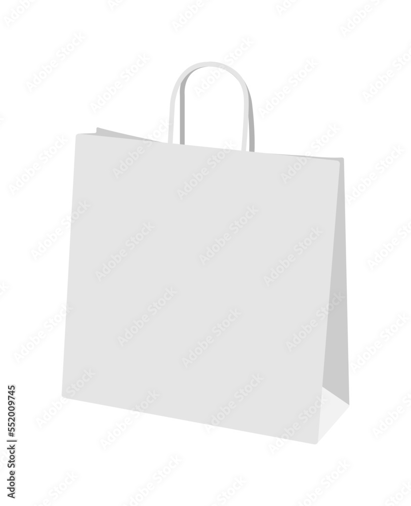 Shopping paper bag template vector illustration ( blank ) Shopping paper bag template vector illustration ( blank )