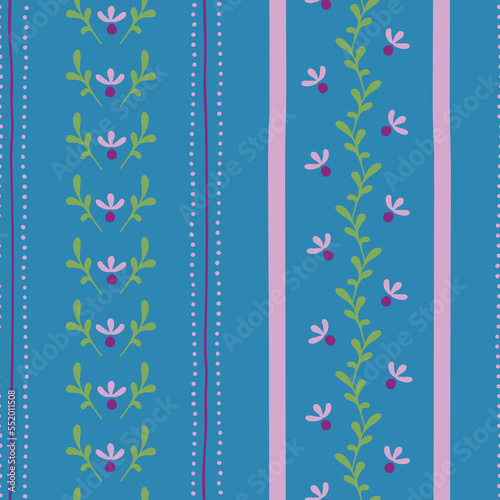 Leni, a striped vector blue seamless pattern background.