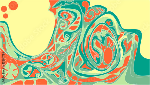 abstract background with waves