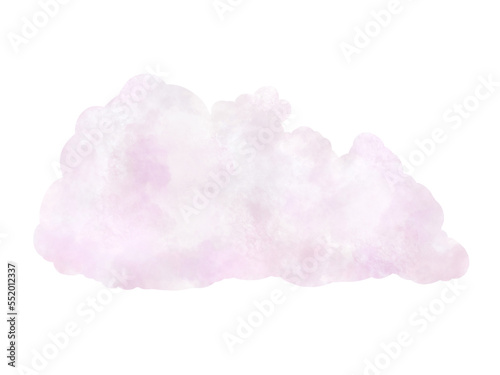 realistic watercolor cloud isolated on transparency background ep07