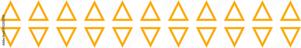 Yellow Decorative Arrow Border Vector Design Element Yellow Decorative Arrow Border Vector Design Element