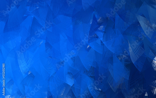 Light BLUE vector template with chaotic shapes.