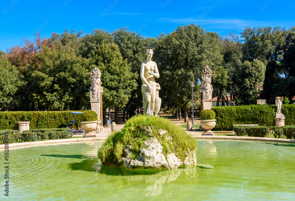Sculptures in Villa Borghese, Rome, Italy