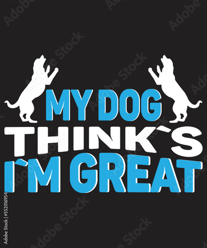 Dog vector t-shirt design photo