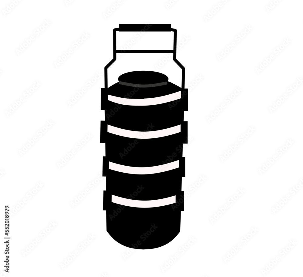tiffin-box-silhouette-icon-clipart-image-isolated-on-white-background
