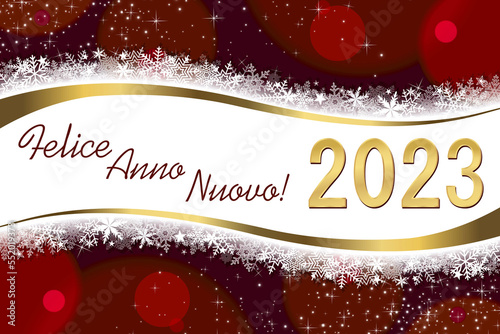 Auguri di buon anno 2023 photo