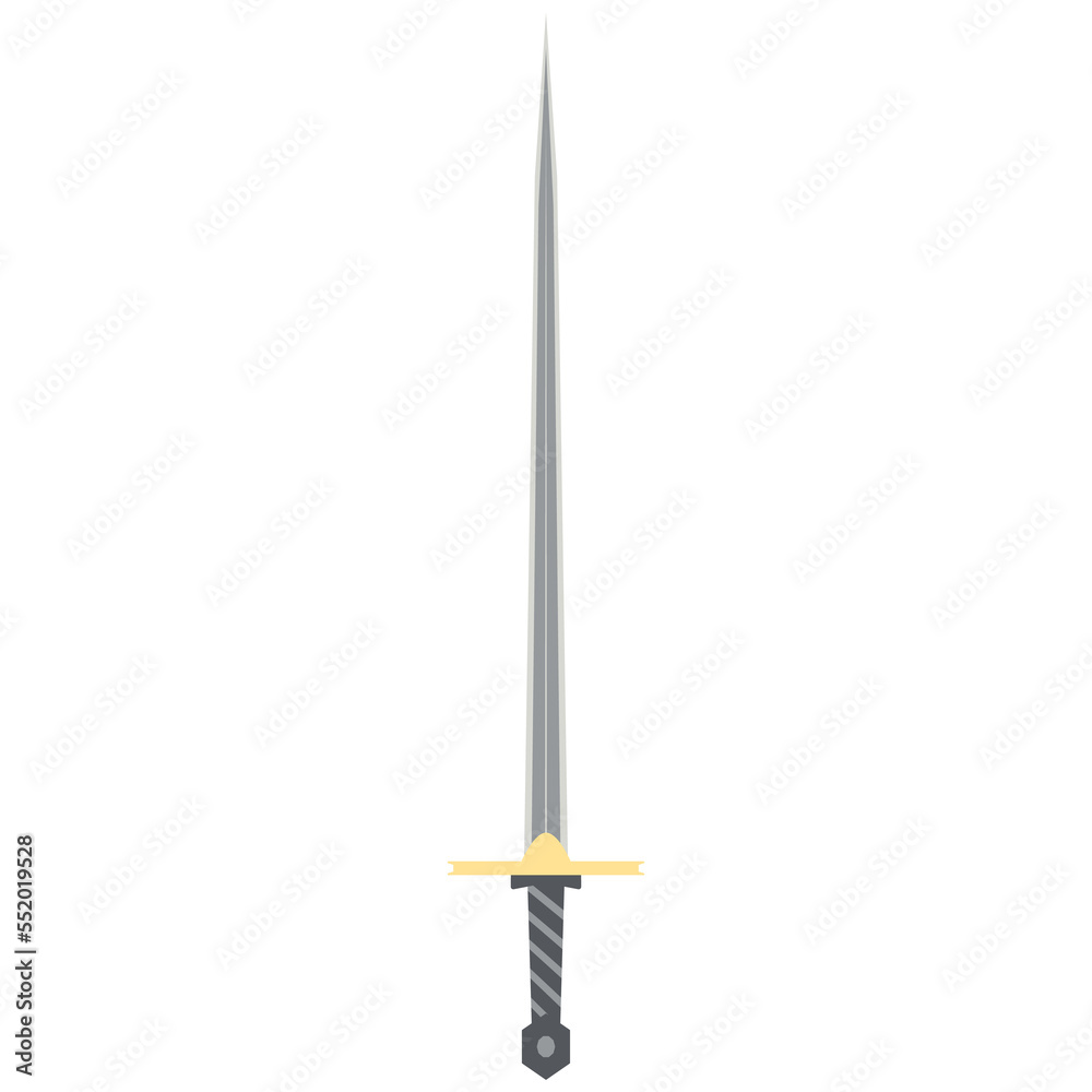 Needle Sword One Handed Two Side Sharp Classic Weapon