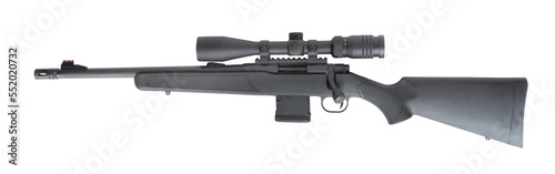 Wallpaper Mural Riflescope on a black rifle chambered in 556 Torontodigital.ca