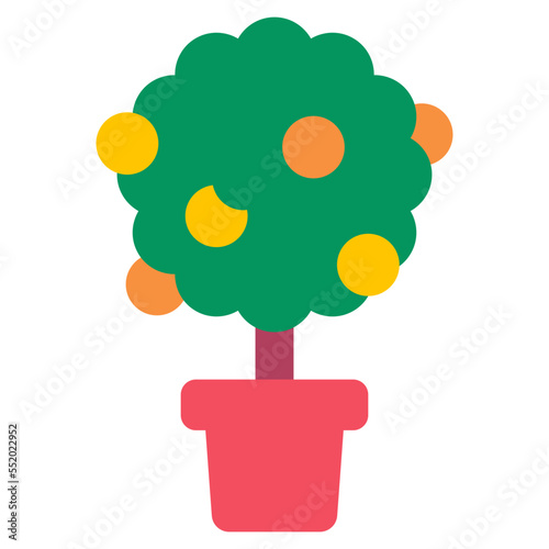 orange flat icon