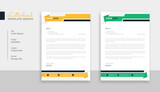 Modern and creative corporate letterhead template design
