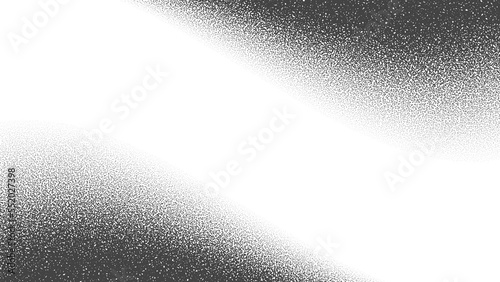 Black Noise Stipple Dots Halftone Gradient Isolated PNG Smooth Twisted Grunge Border