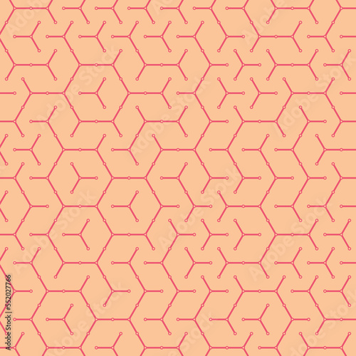  Hexagonal Maze pattern abstract illustration © vector_master