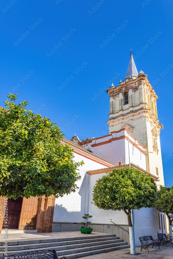 Parish of San Bartolome Apostol in the in the municipality of Beas. It is consecrated under the invocation of the apostle Saint Bartholomew. In Huelva, Andalusia, Spain