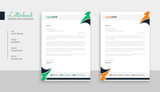 Abstract corporate simple letterhead  template design for your business