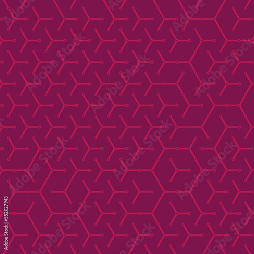 Fototapeta Naklejka Na Ścianę i Meble -   Hexagonal Maze pattern abstract illustration