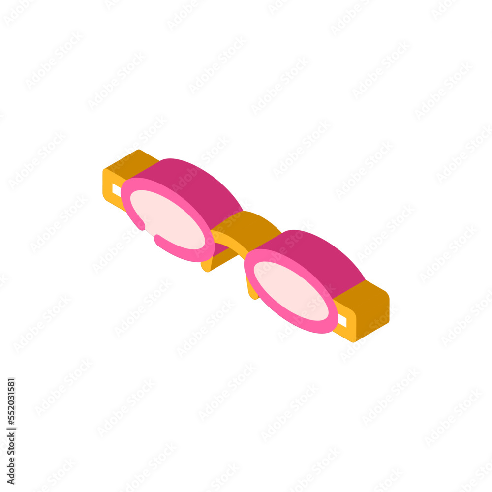 retro glasses optical isometric icon vector. retro glasses optical sign. isolated symbol illustration retro glasses optical isometric icon vector. retro glasses optical sign. isolated symbol illustration