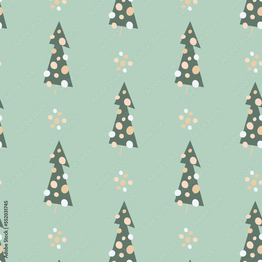 Seamless christmas pattern drawn in cartoon style Seamless christmas pattern drawn in cartoon style