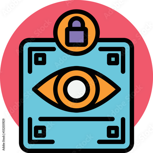 Retina Security Vector Icon
