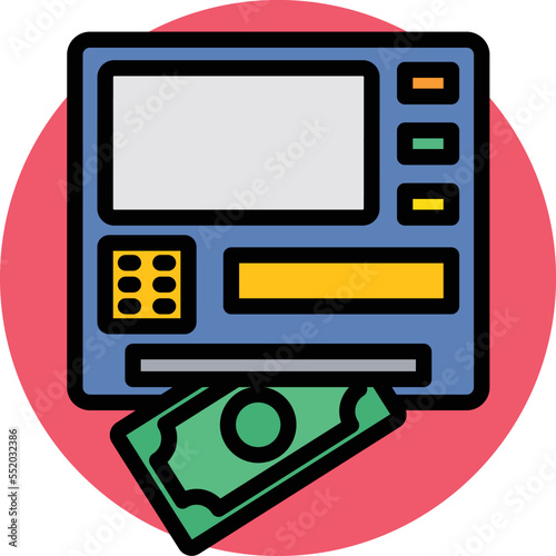 ATM Machine Vector Icon 