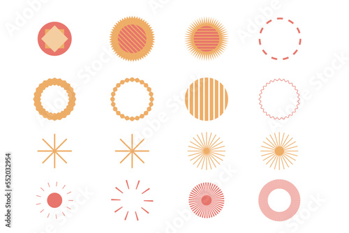 Star Ray Graphic Symbol Silhouette Boho Icon Christmas New Year Sky Sign Element Icon Night Decoration Starry Element Pattern Clipart Set