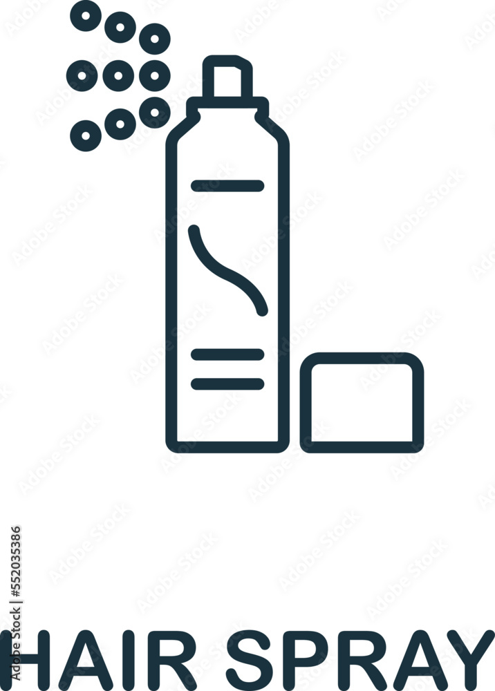 Hair Spray icon. Monochrome simple Barber Shop icon for templates, web design and infographics Hair Spray icon. Monochrome simple Barber Shop icon for templates, web design and infographics