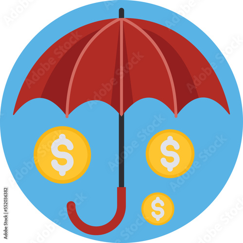 Dollar Protection Vector Icon
