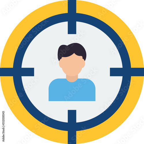 Character target Vector Icon
