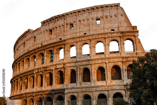 The Colosseum or Coliseum, also known as the Flavian Amphitheatre, is an oval am Fototapeta