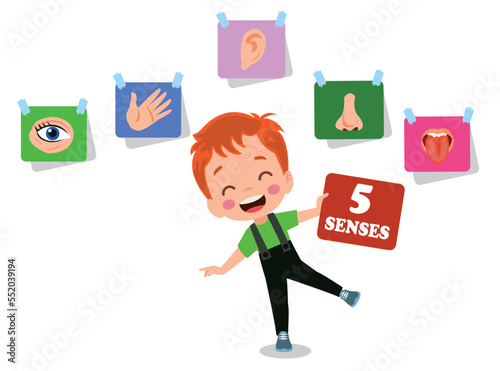 Five Senses Concept With Human Organs