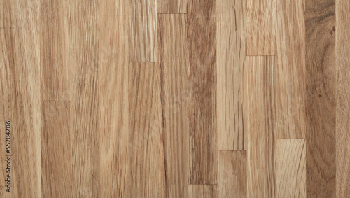 Wooden background of vertical oak parquet boards with bright texture