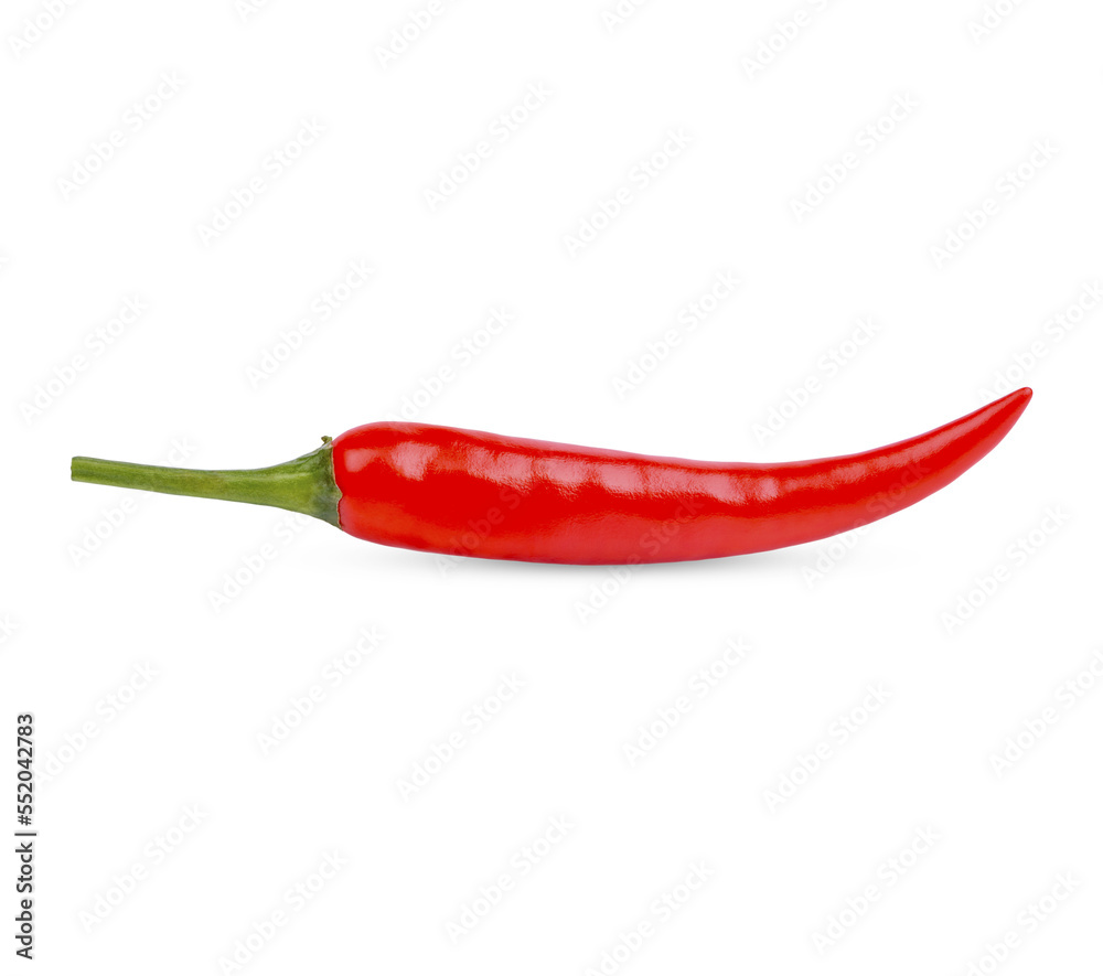 Ripe pepper isolated on transparent background (.PNG)