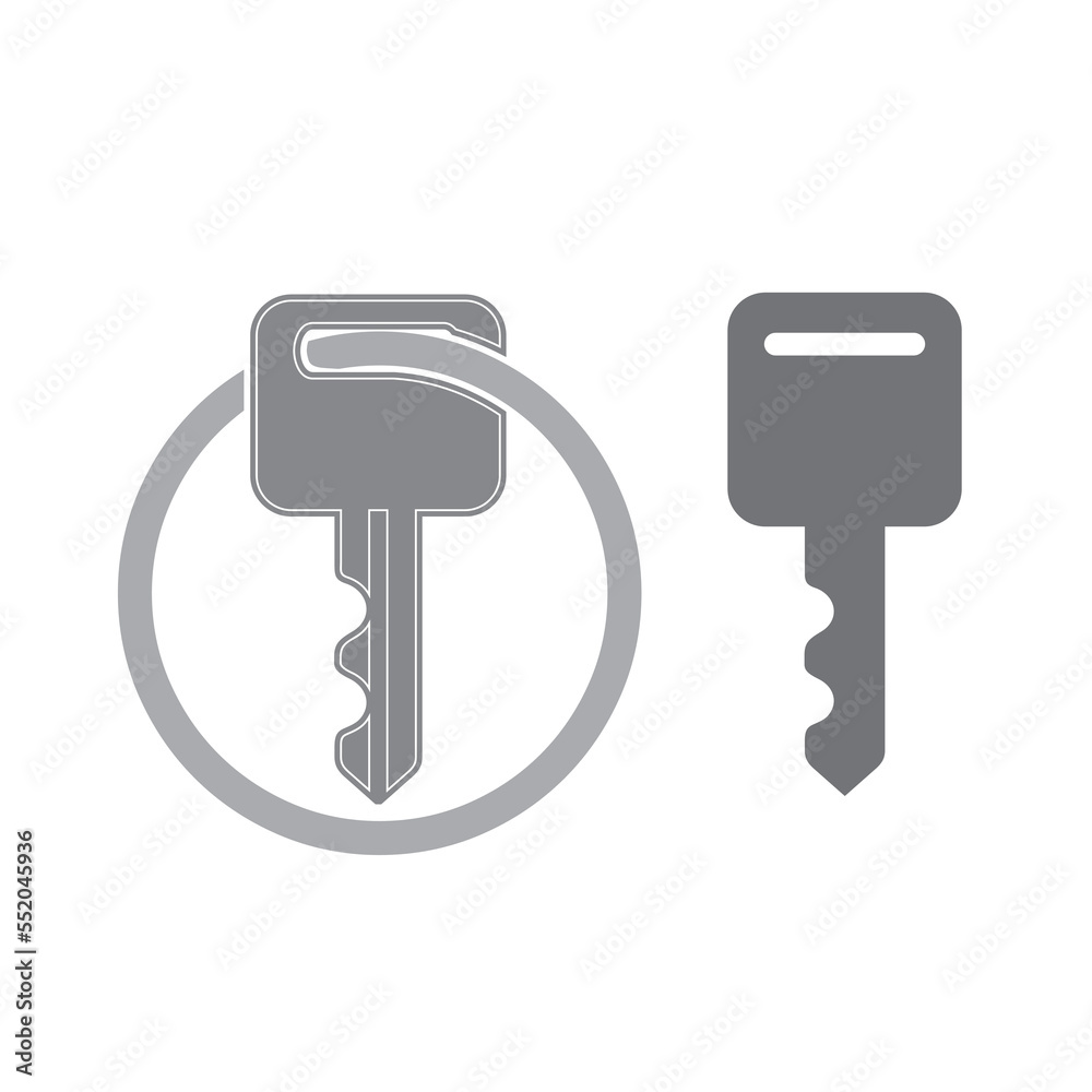 Key logo design vector illustration Stock Vector | Adobe Stock