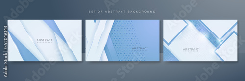 Abstract luxury blight blue and white background