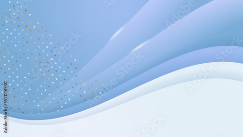 Abstract luxury blight blue and white background