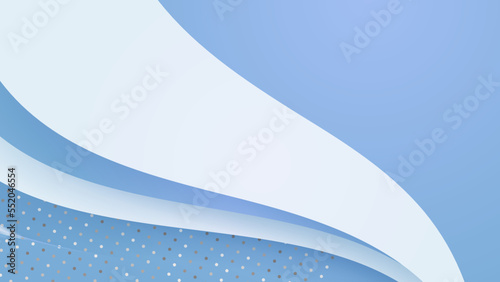 Abstract luxury blight blue and white background