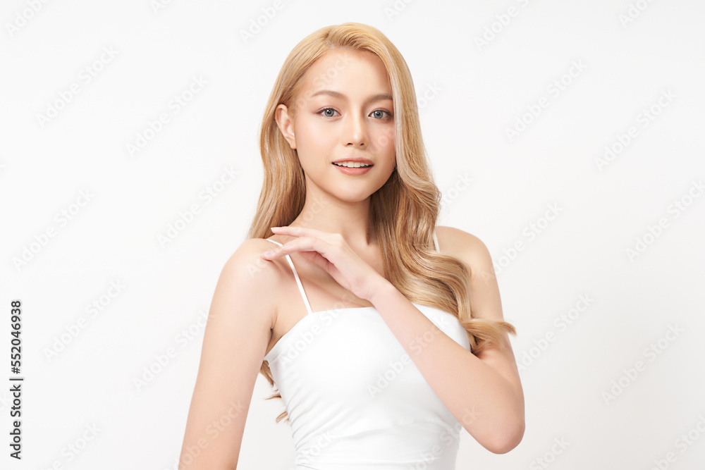 Beautiful young asian woman with clean fresh skin on white background, Face care, Facial treatment, Cosmetology, beauty and spa, Asian women portrait. Beautiful young asian woman with clean fresh skin on white background, Face care, Facial treatment, Cosmetology, beauty and spa, Asian women portrait.